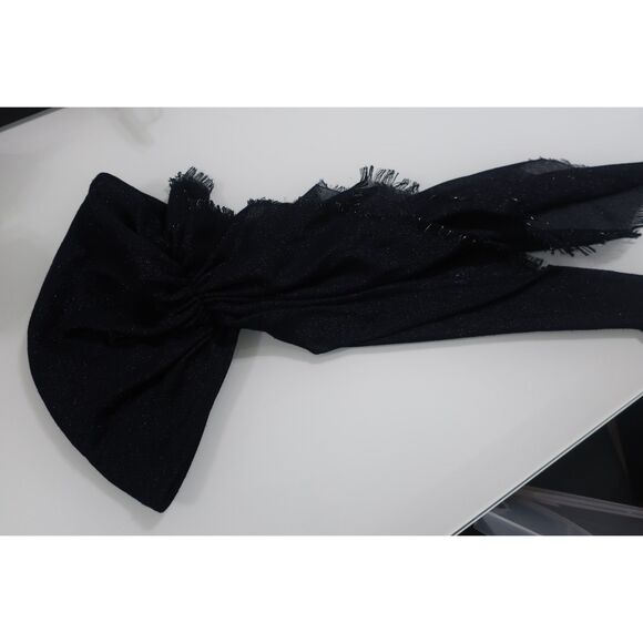 Navy Shimmer Pretied Headscarf Bandana Preowned Great Condition - Picture 3 of 8